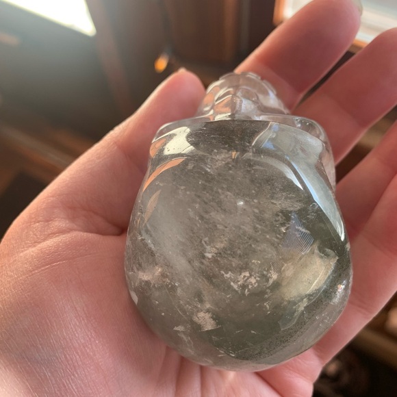 Garden Quartz Skull Carving - Picture 8 of 13